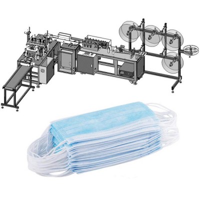 China Supplier Factory High Accuracy Fully Automatic Flat Face Mask Making Machine Production Line